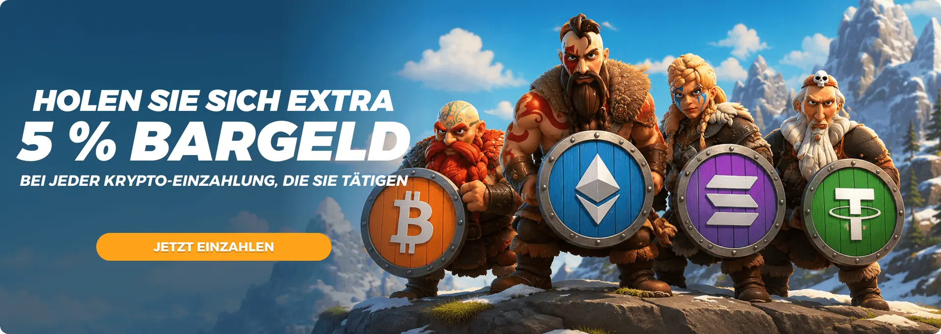Aktion für Krypto-Einzahlungen